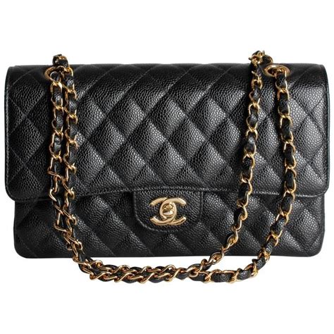 chanel classic caviar medium|Classic Handbags .